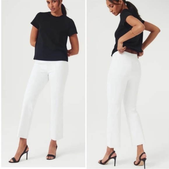 NWT Spanx Slim Straight Pant in White Size Large - Picture 2 of 14